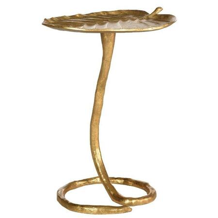 SAFAVIEH Mina Side Table- Gold - 21 x 13 x 15 in. FOX3246A